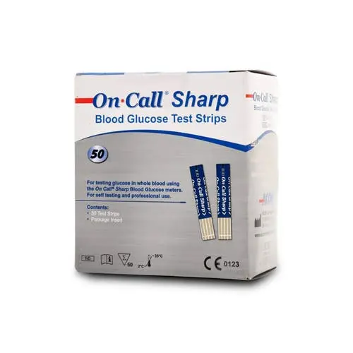 Que thử đường huyết (Oncall Sharp Blood Glucose Test Strips( (Hộp 50 test)