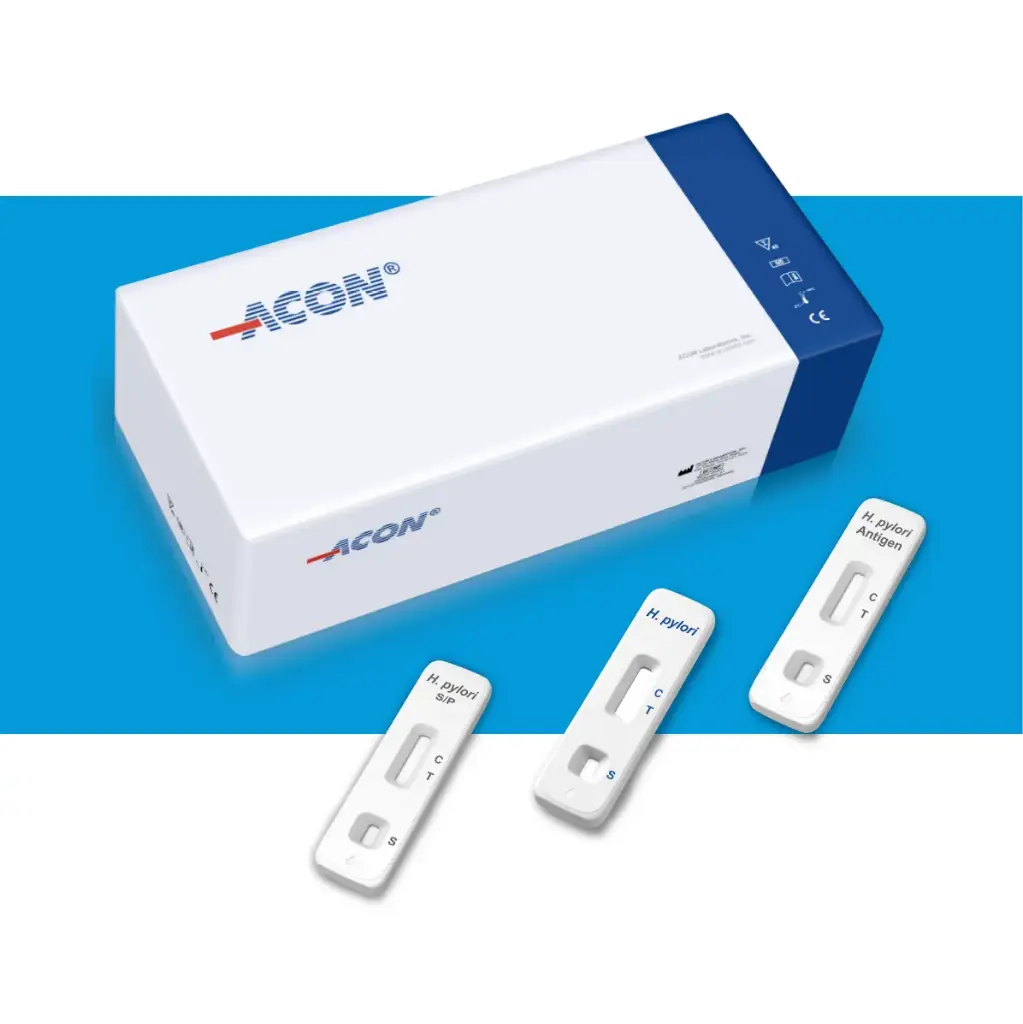 Khay thử xét nghiệm định tính kháng nguyên H.pylori (H.pylori Antigen Rapid Test Cassette - Feces) (Hộp 25 test)