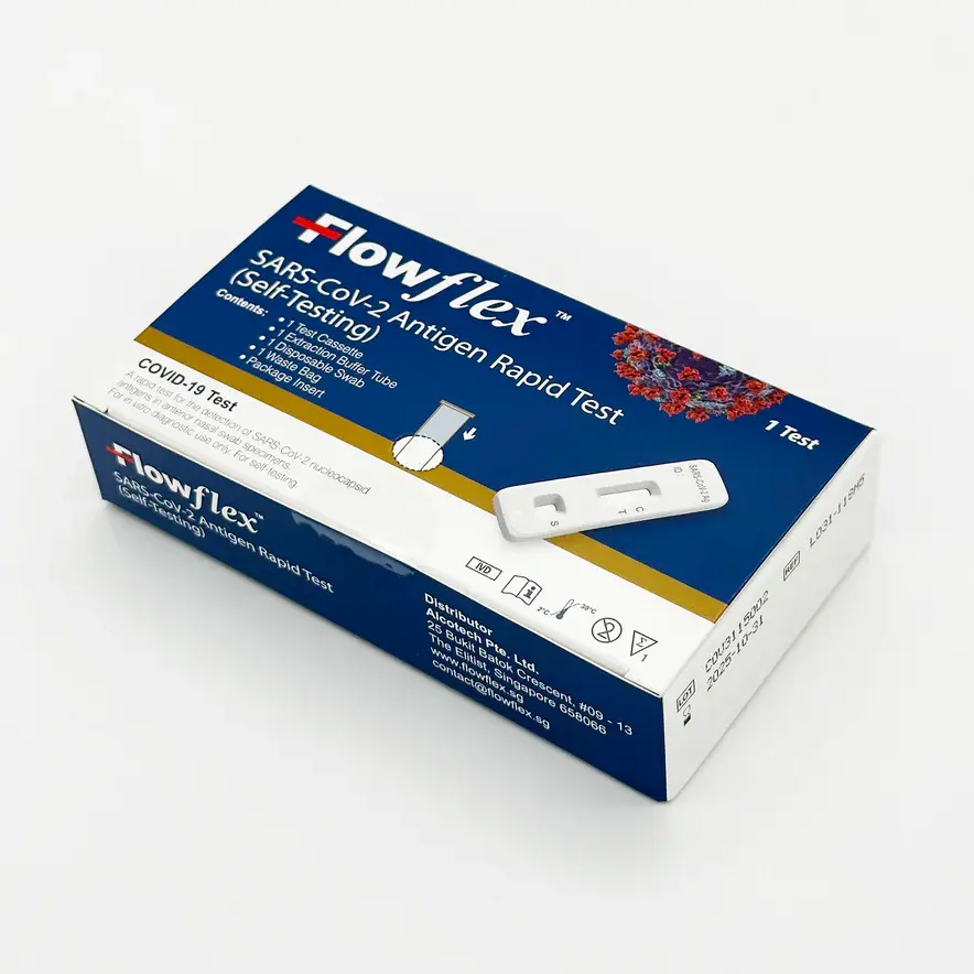Khay thử xét nghiệm định tính kháng nguyên vi rút SARS-CoV-2 (Flowflex SARS-CoV-2 Antigen Rapid Test self-testing) (Hộp 5 test)