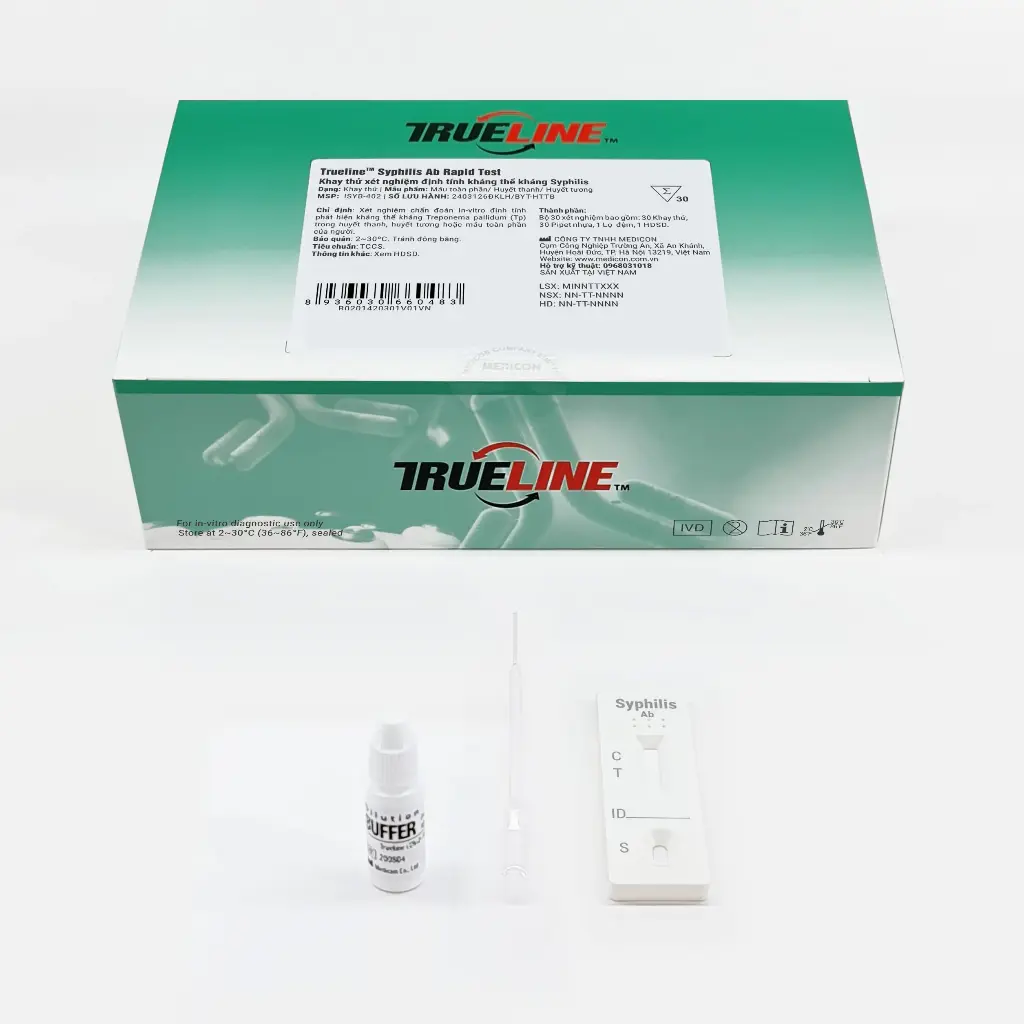 Trueline™ Syphilis Ab Rapid Test (Hộp 30 Test)