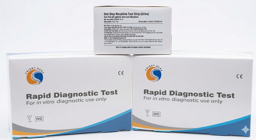 Que thử xét nghiệm định tính Morphine (One Step Morphine Test (Urine))