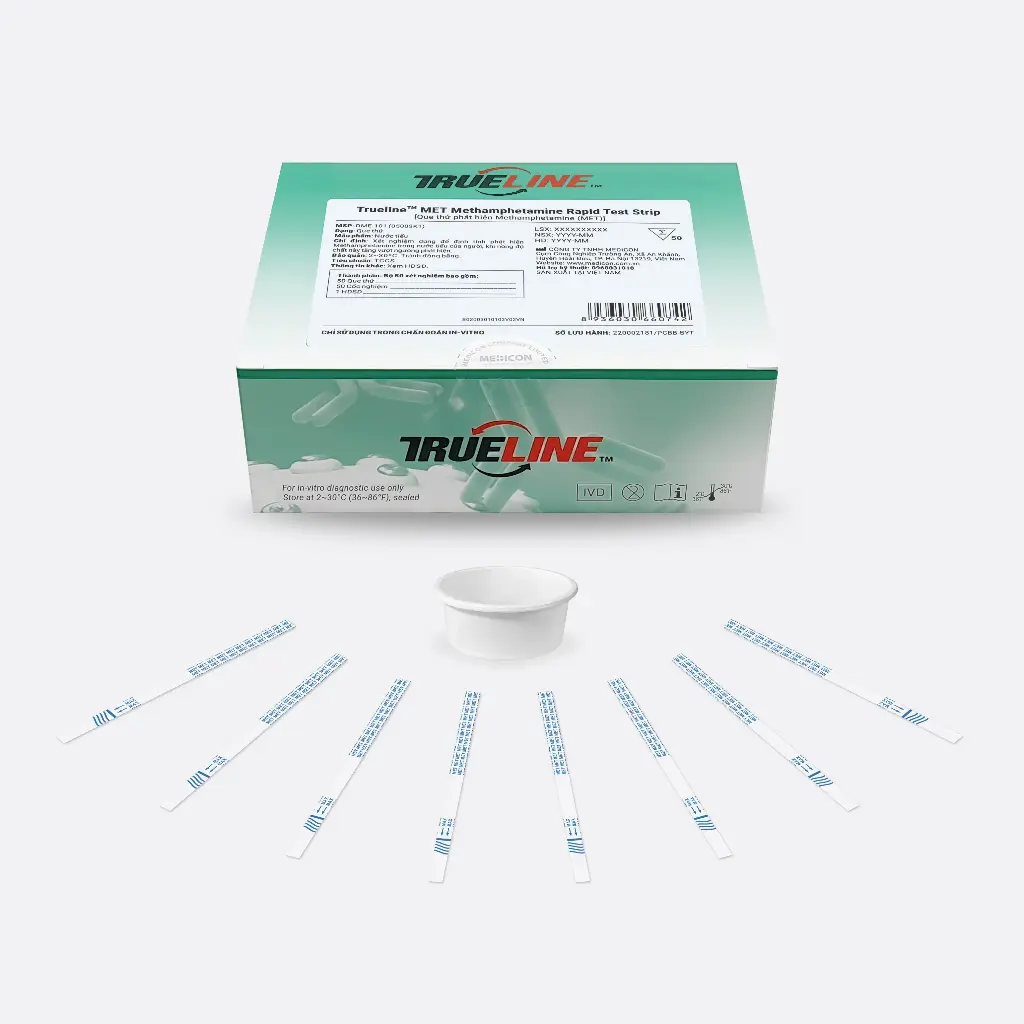 Trueline™ MET Methamphetamine Rapid Test Strip (Hộp 5 Test)