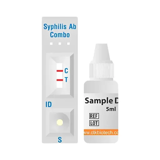 [R0030S] Que thử xét nghiệm định tính kháng thể kháng Syphilis [OnSite® Syphilis Ab Rapid Test] (Hộp 50)