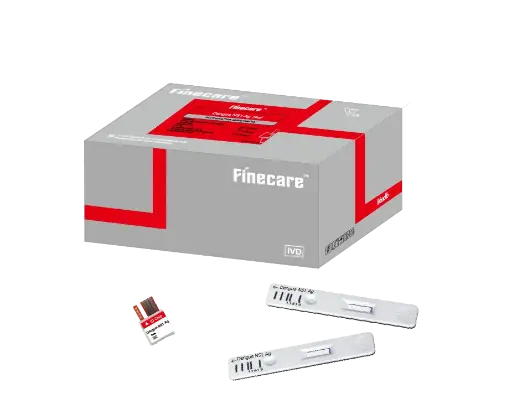 [W282P0001] Thuốc thử xét nghiệm định tính kháng nguyên Dengue NS1 (Finecare™ Dengue NS1 Ag Test) (Box 25)