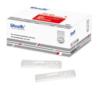 [W071-C] Khay thử xét nghiệm định tính kháng thể IgM kháng vi rút viêm gan A [Wondfo - Diagnostic Kit for IgM Antibody to Hepatitis A Virus (Colloidal Gold)]  (Hộp 25)