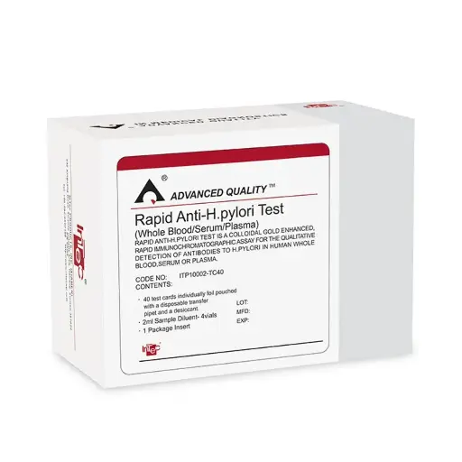 [ITP10002-TC40] Khay thử xét nghiệm định tính kháng thể kháng H.pylori [Advanced Quality™ Rapid anti-H.pylori Test] (Hộp 40)